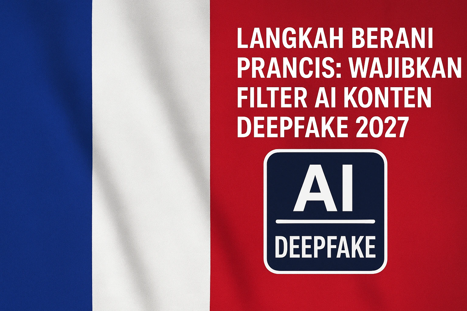 Langkah Berani Prancis: Wajibkan Filter AI Konten Deepfake 2027