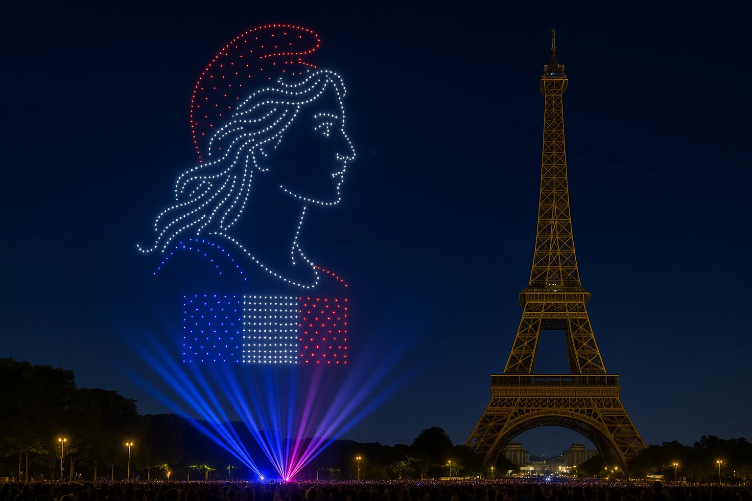 Bastille Day Prancis 2025, Kembang Api Diganti Cahaya dan Drone