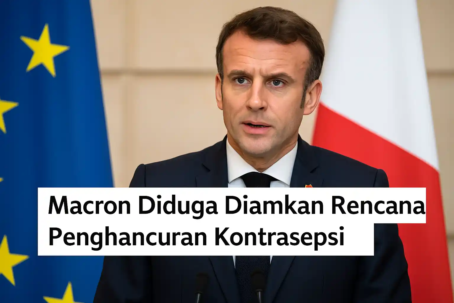 Macron Diduga Diamkan Rencana Penghancuran Kontrasepsi