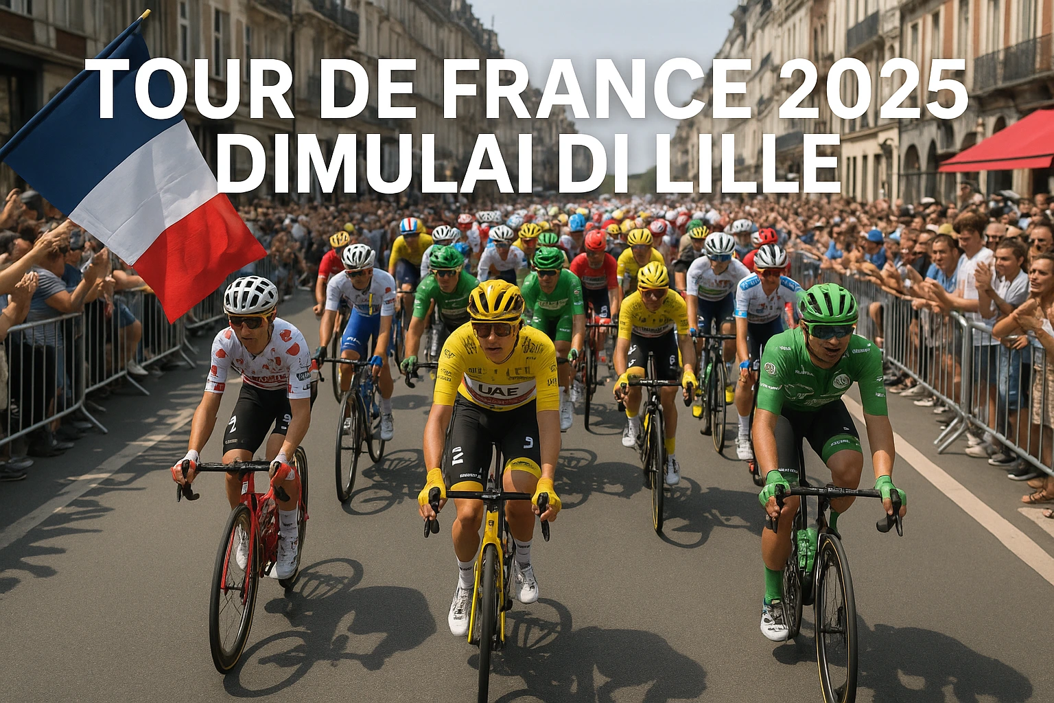 Tour de France 2025 Dimulai di Lille, Tensi Balap Memanas