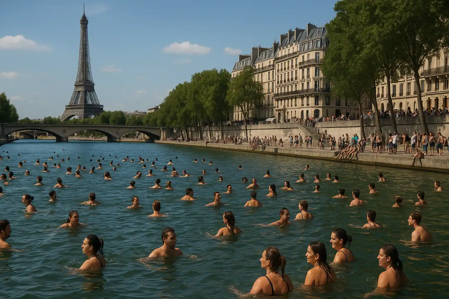 Paris Perpanjang Musim Renang Sungai Seine Hingga September