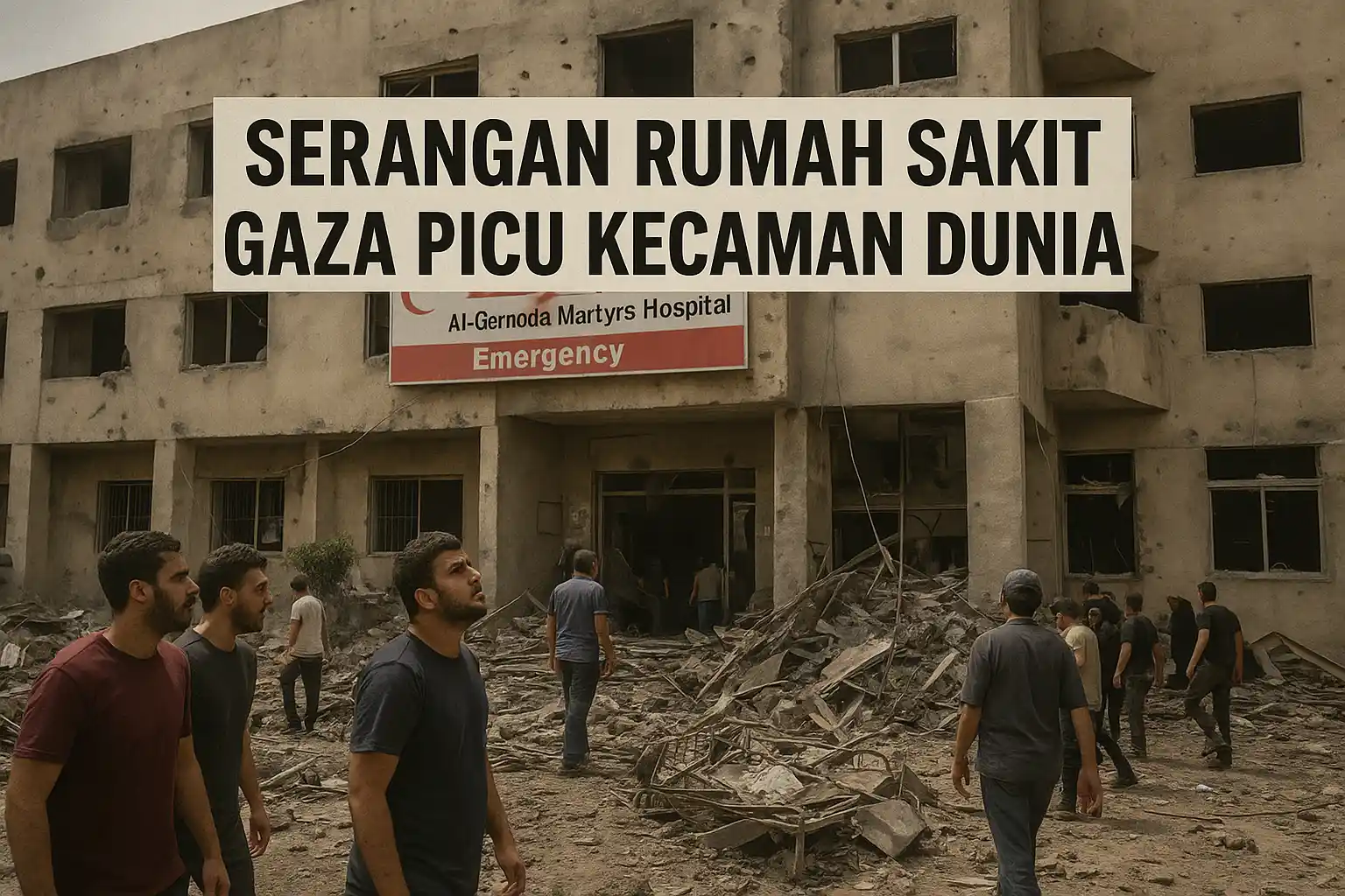 Serangan Rumah Sakit Gaza Guncang Dunia Internasional