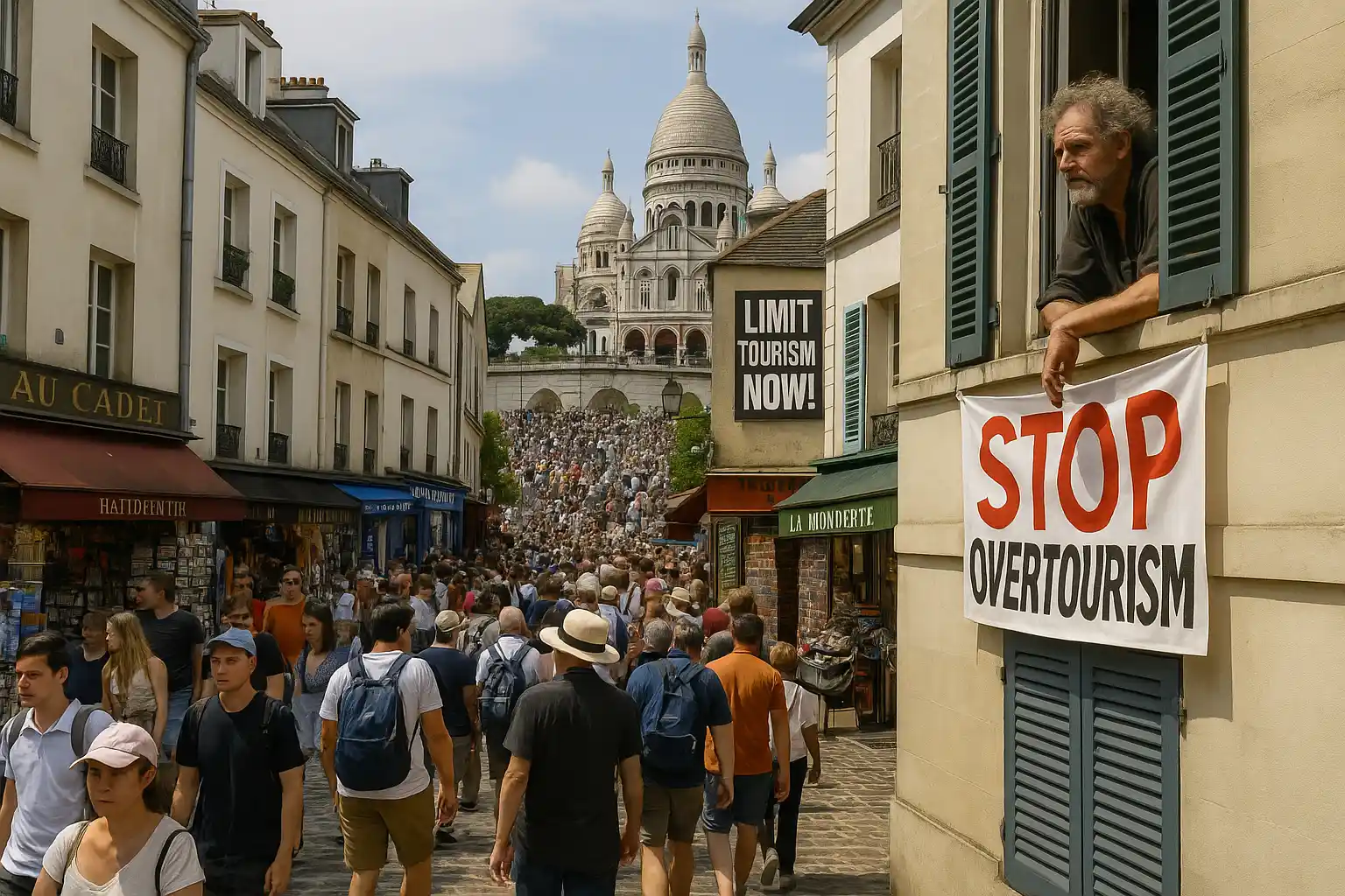 Wisata Berlebihan Montmartre Melonjak, Warga Protes