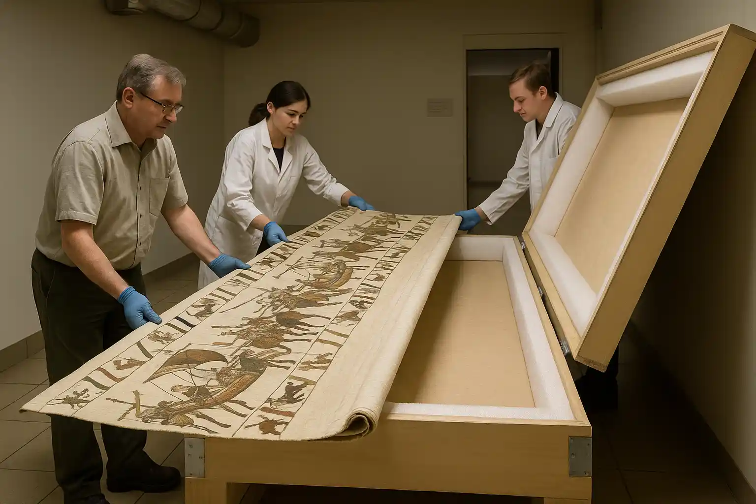 Bayeux Tapestry London Dipindah ke Penyimpanan Rahasia