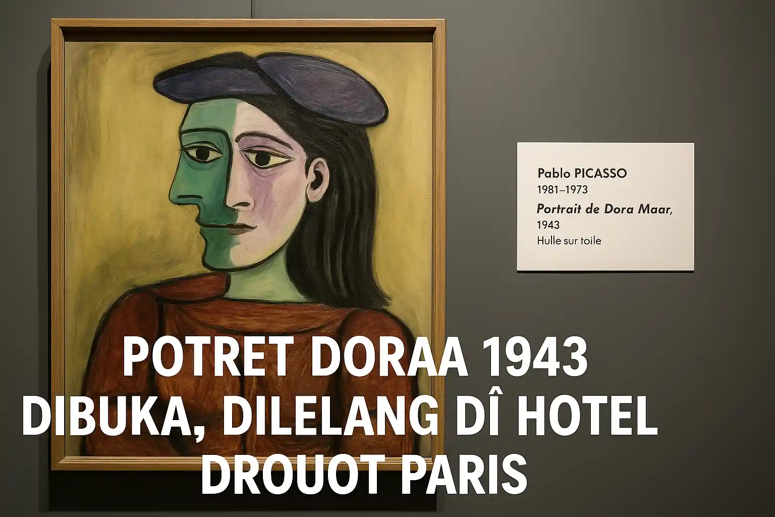 Potret Dora 1943 Dibuka, Dilelang di Hôtel Drouot Paris