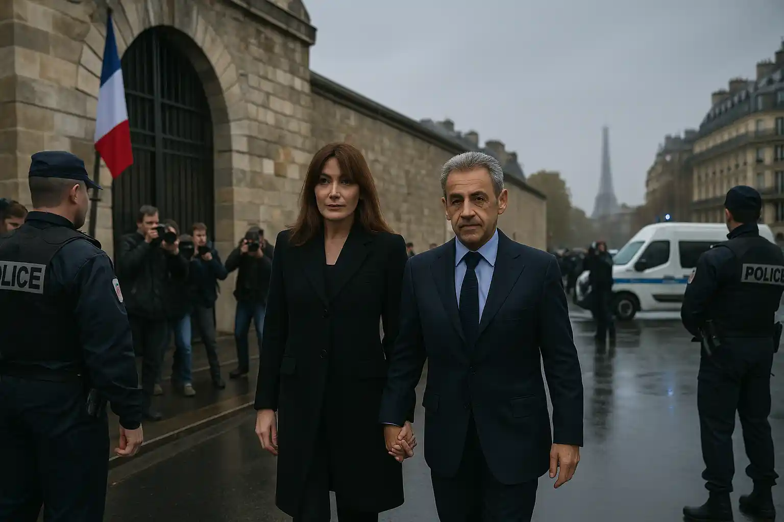 Kesetiaan Carla Bruni Dampingi Sarkozy di Penjara
