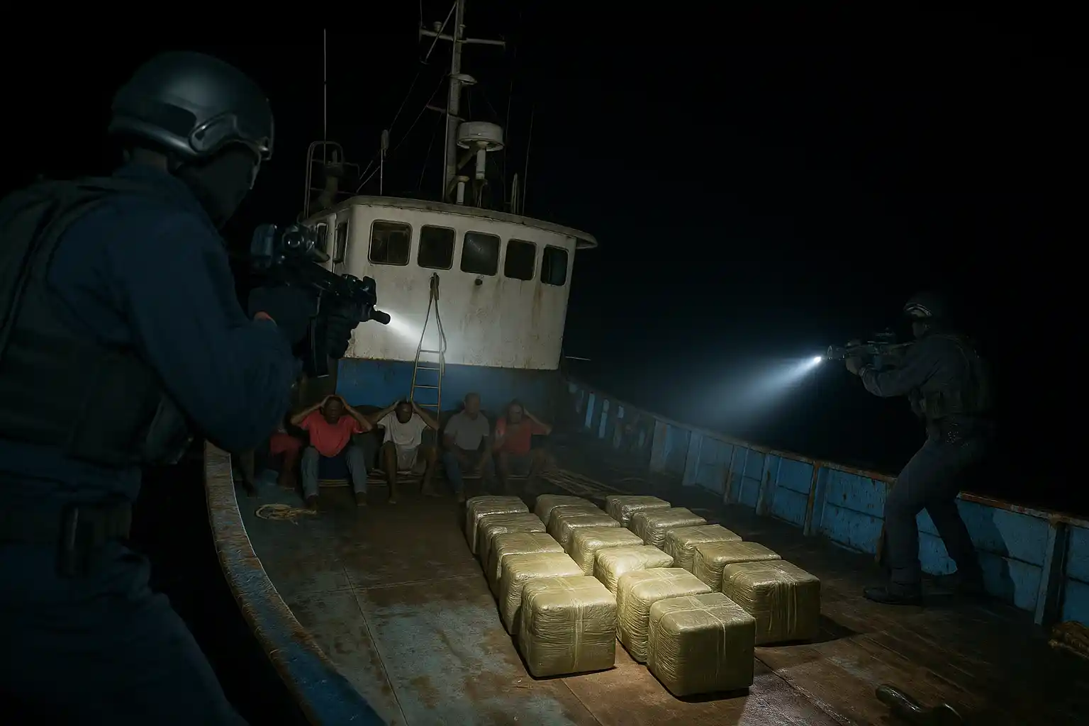 Gerebek Kapal Narkoba Prancis Sita 2,36 Ton Kokain