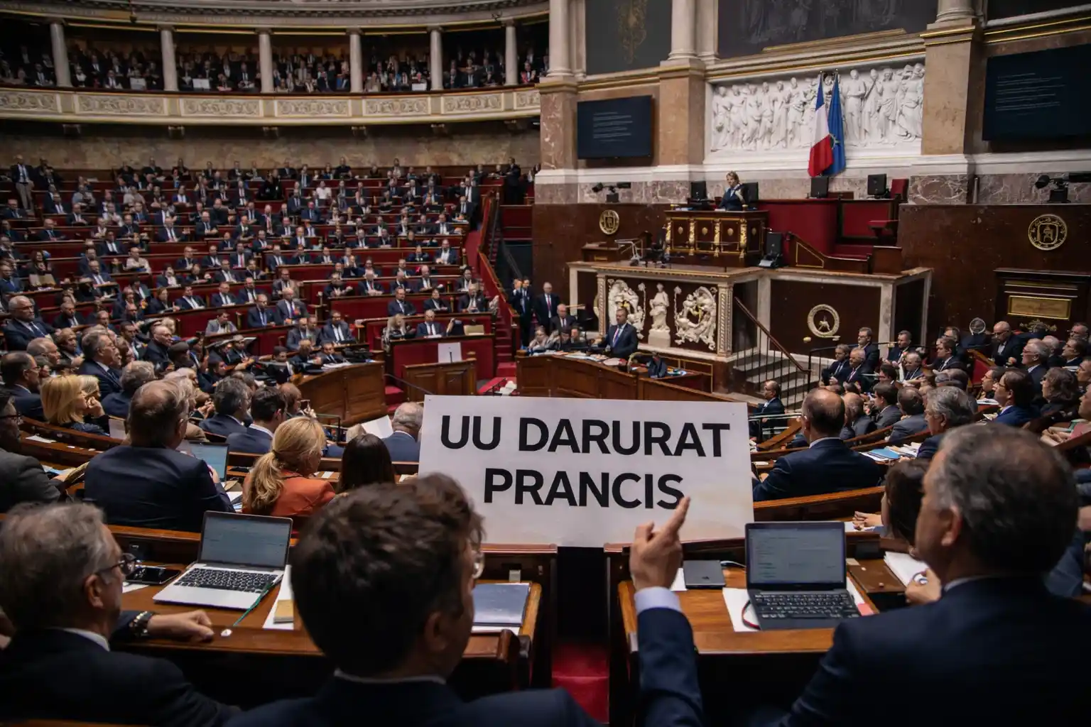 UU Darurat Prancis Cegah Shutdown Pemerintah Nasional